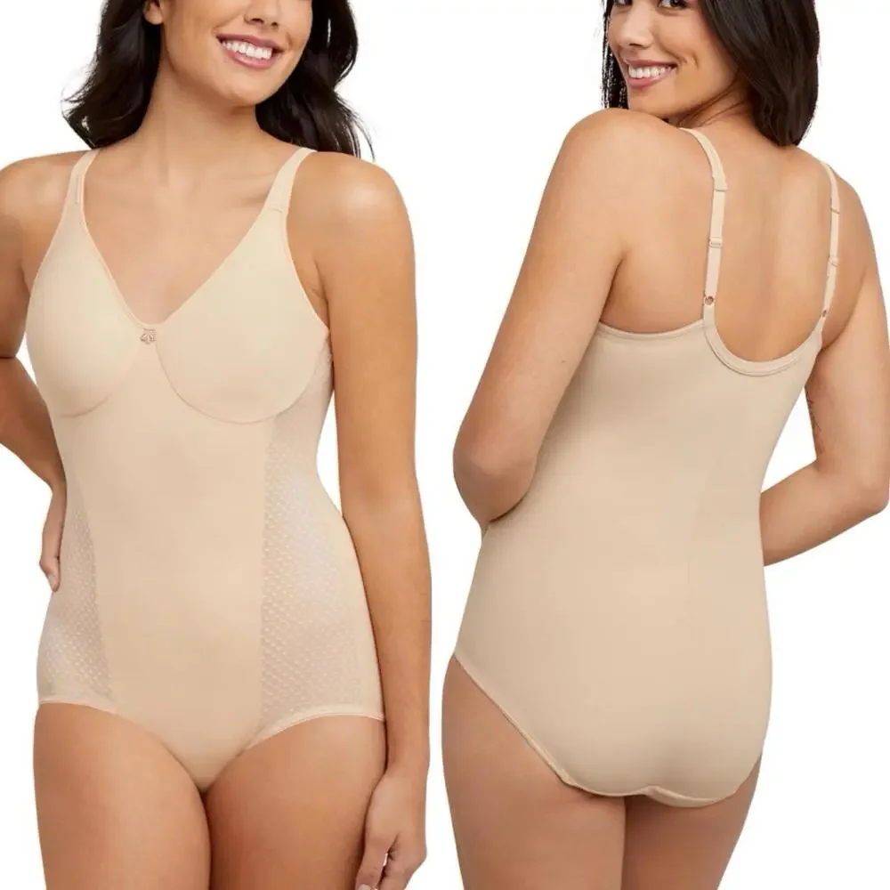 NWT Bali Body Shaper Cool Comfort Built-in Bra 42DDD Comfort-U Adjustable straps - Picture 1 of 9